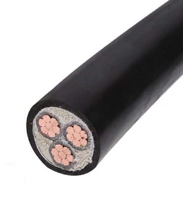 Drei Niederspannungs-elektrisches Kabel STA des Kern-NYBY umhüllte PVC 
